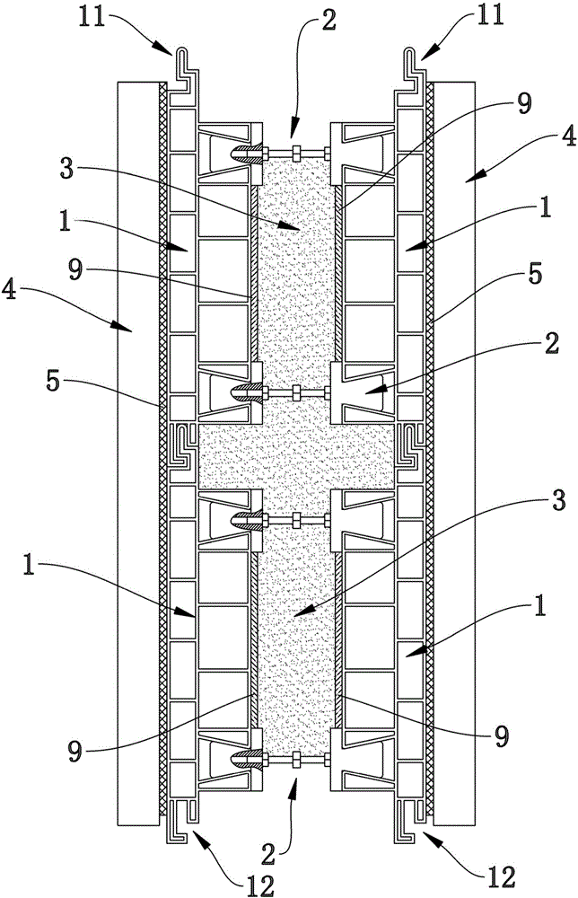 Light-weighted high-intensity assembled wall