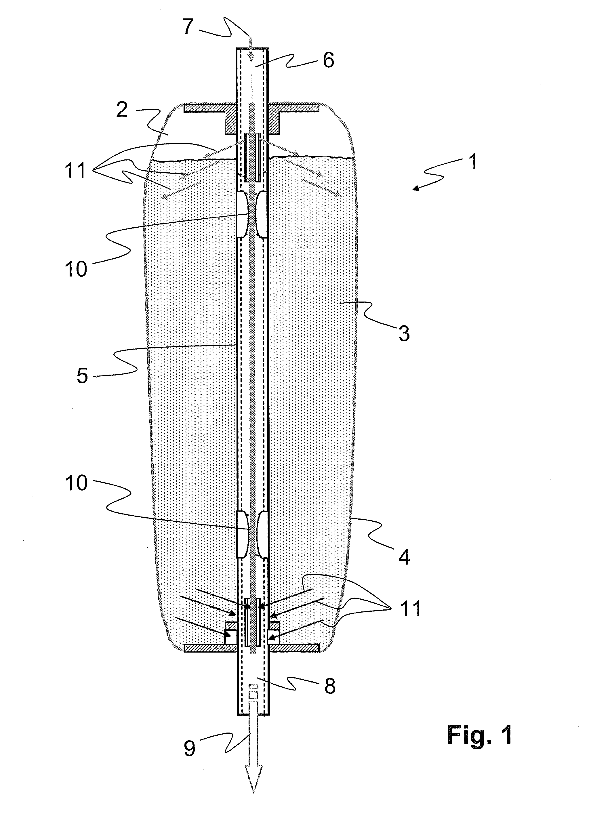 Device for preparing a solution, in particular in or on a dialysis machine