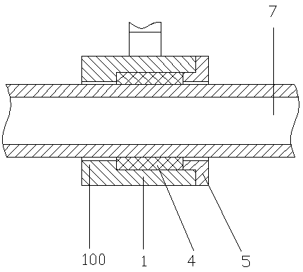 A wire locking and positioning component structure