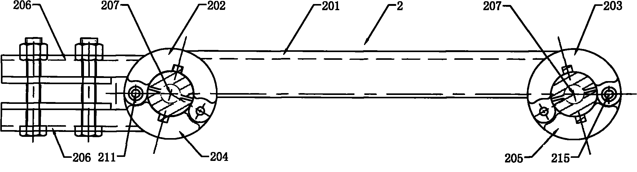 Anti-oscillation interphase hardware tool for double bundle conductor