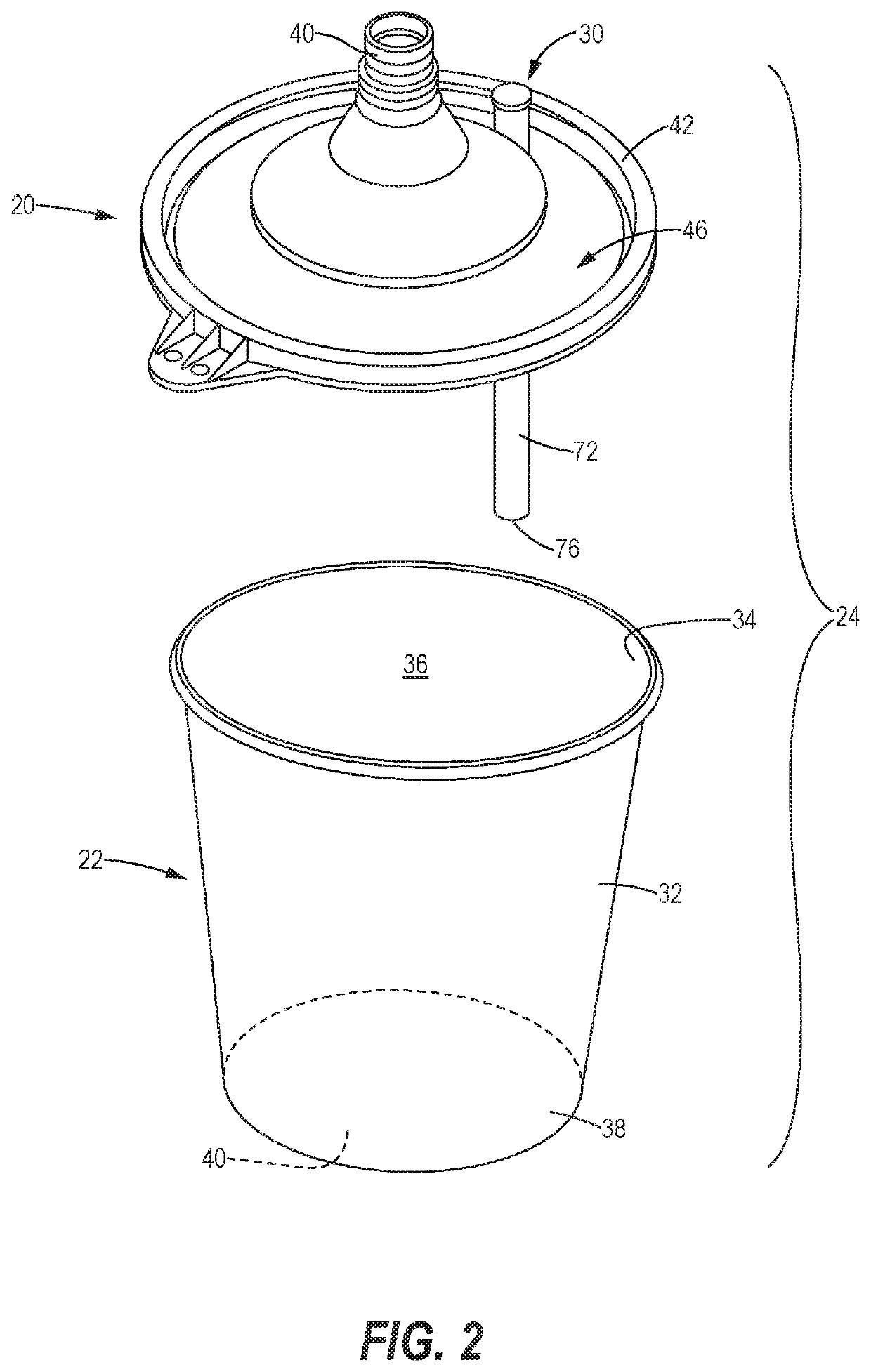 Lid with ventilation system