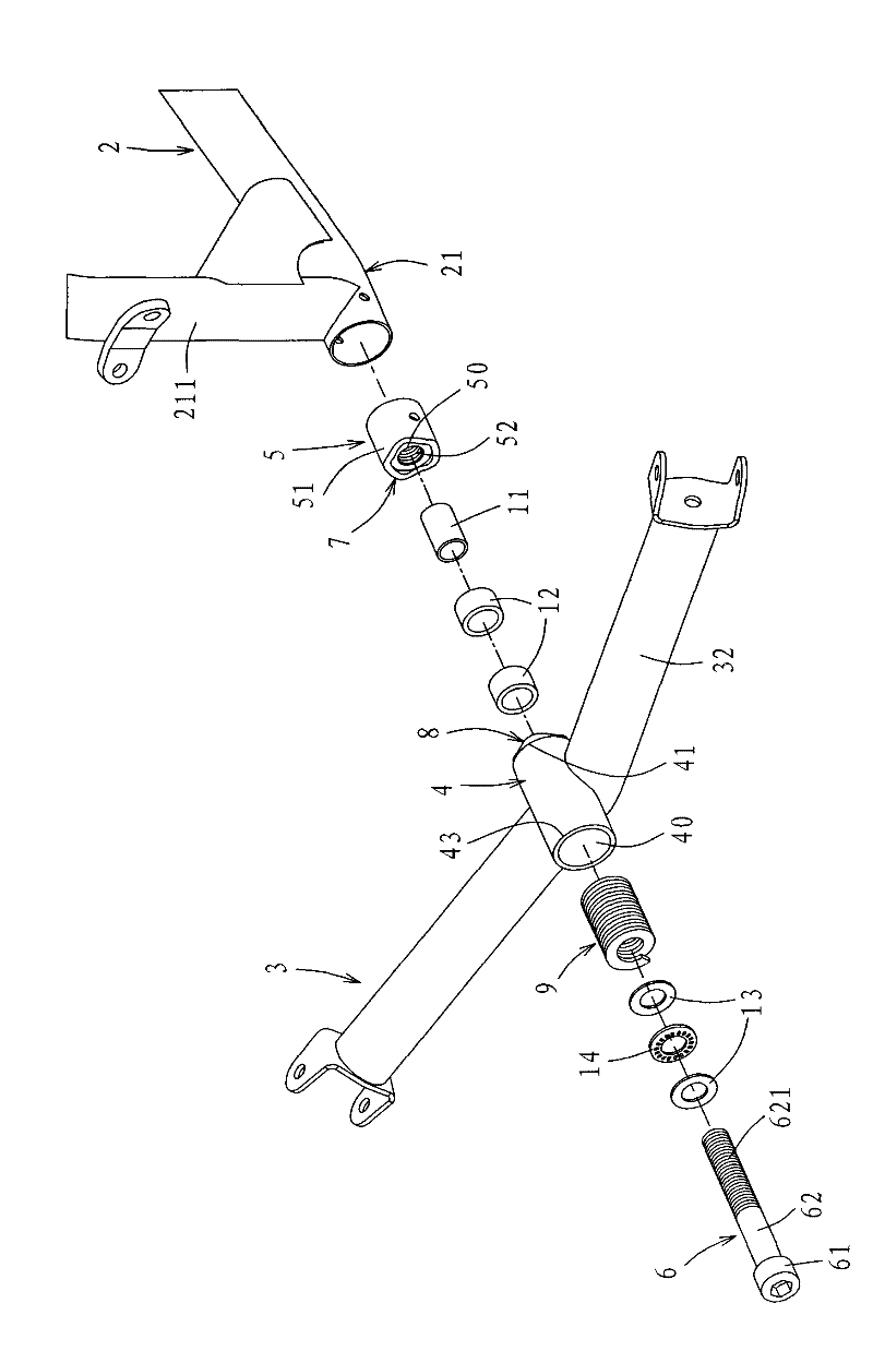 Lean-steering stabilization device for a vehicle