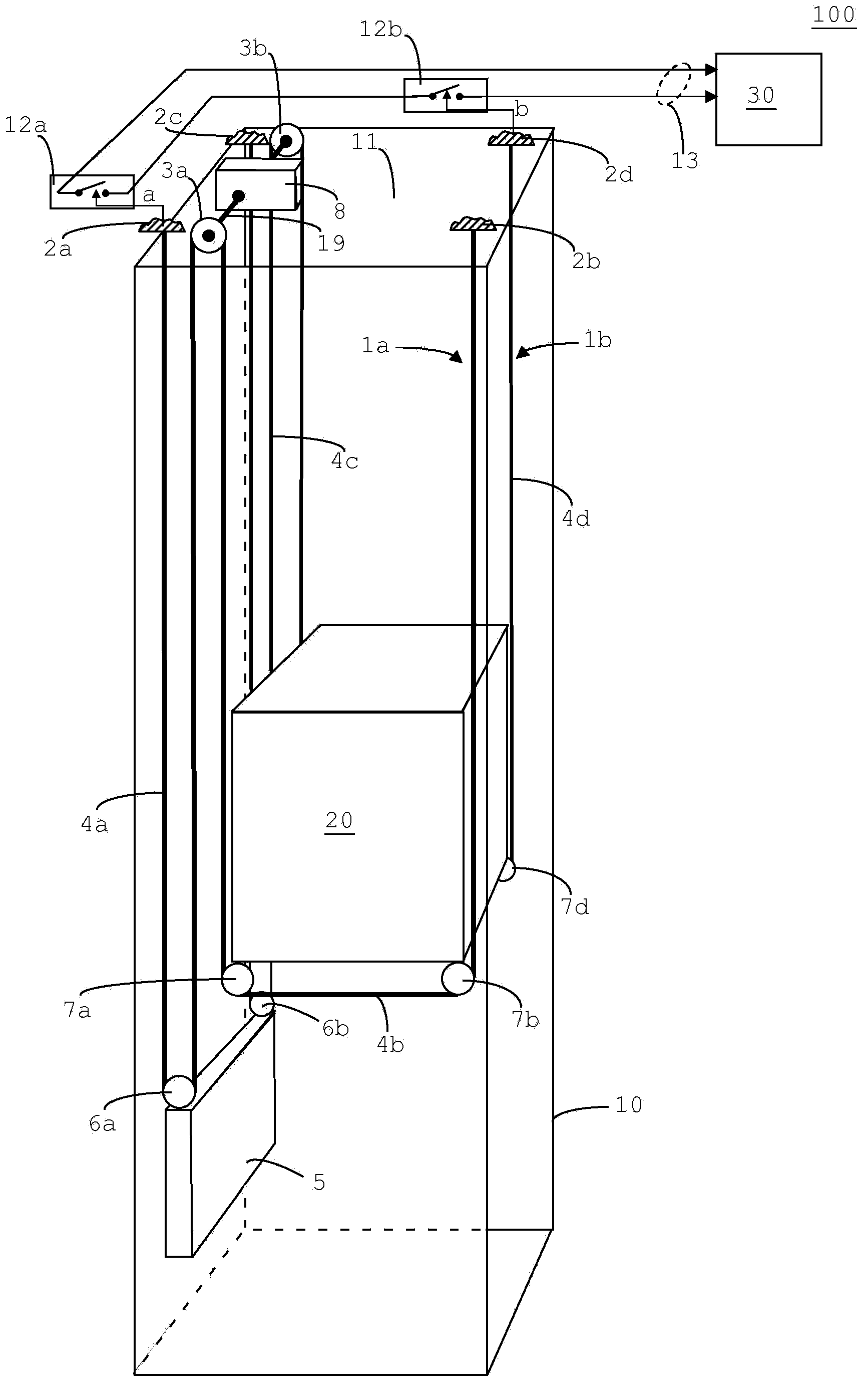 Monitoring the operating state of suspensions in an elevator system