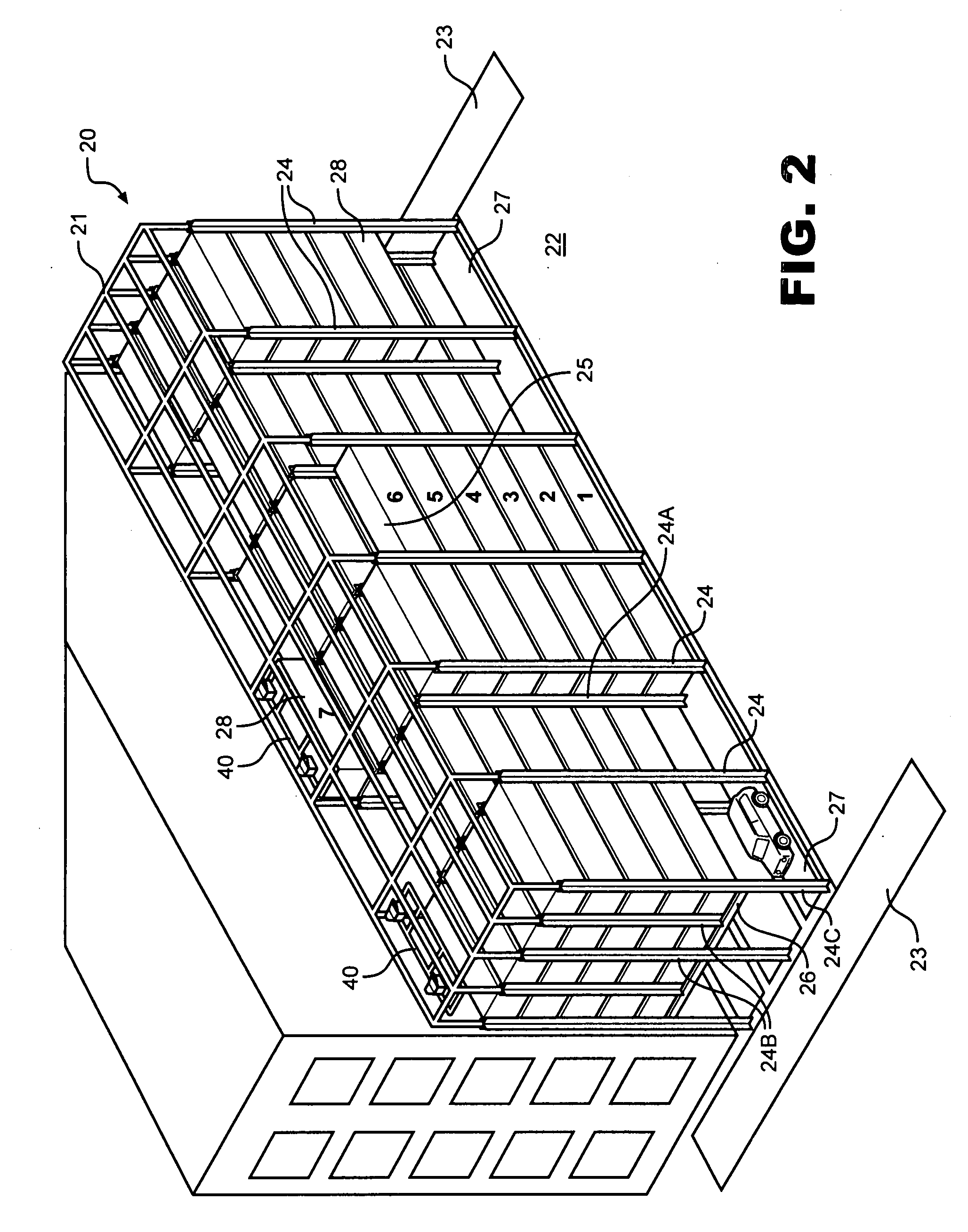 Warehouse storage system