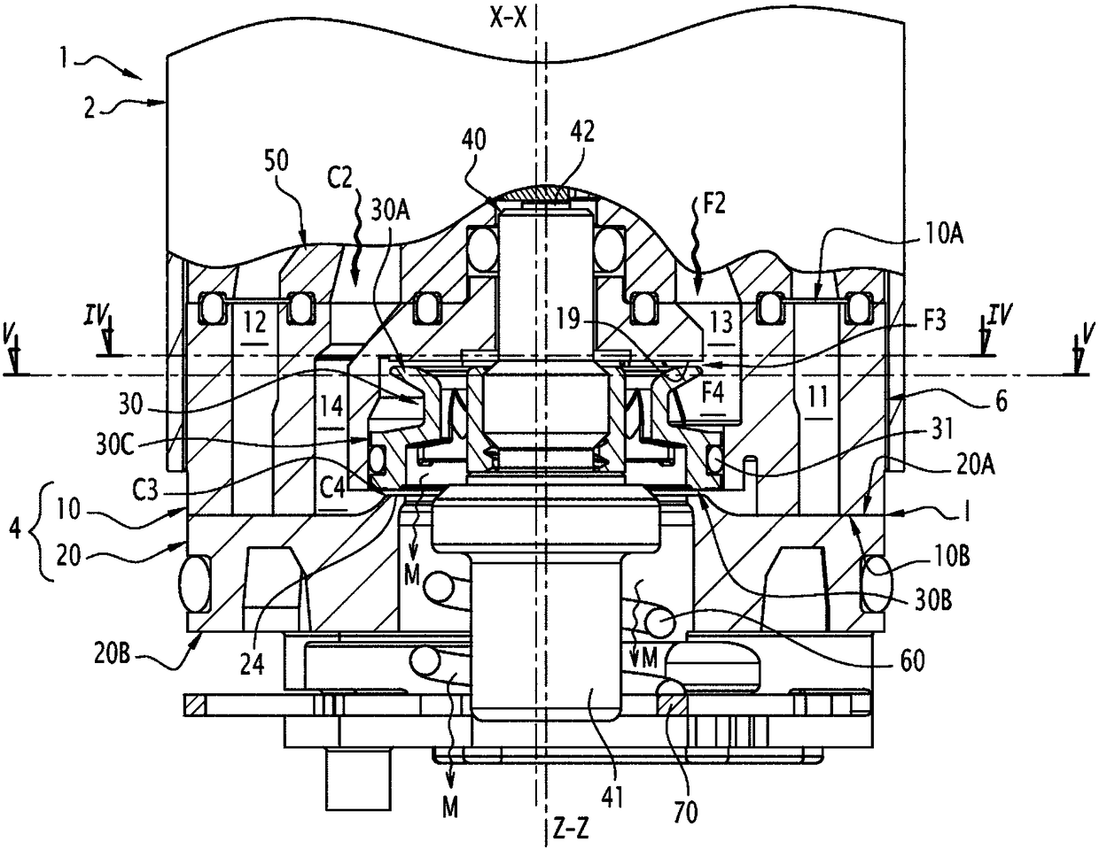 Thermostatic cartridge for controlling hot and cold fluids to be mixed