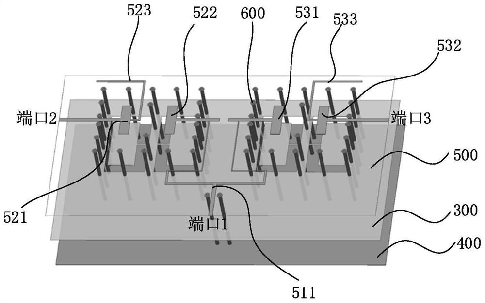 Filtering power divider and communication system