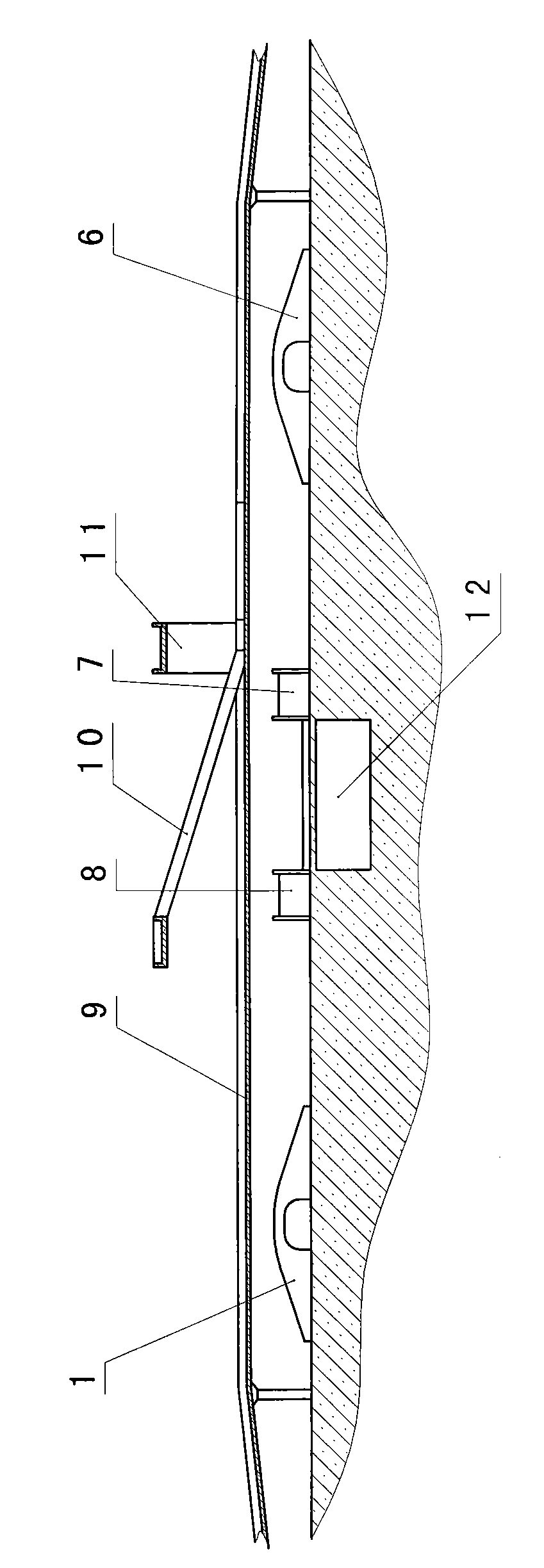 Multifunctional tunnel grade separation hub bridge