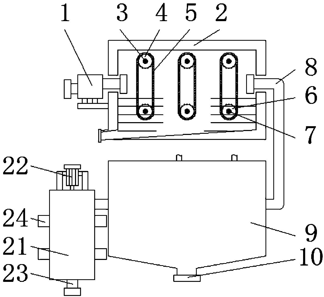 Atmospheric monitoring apparatus with function of separating and collecting dust