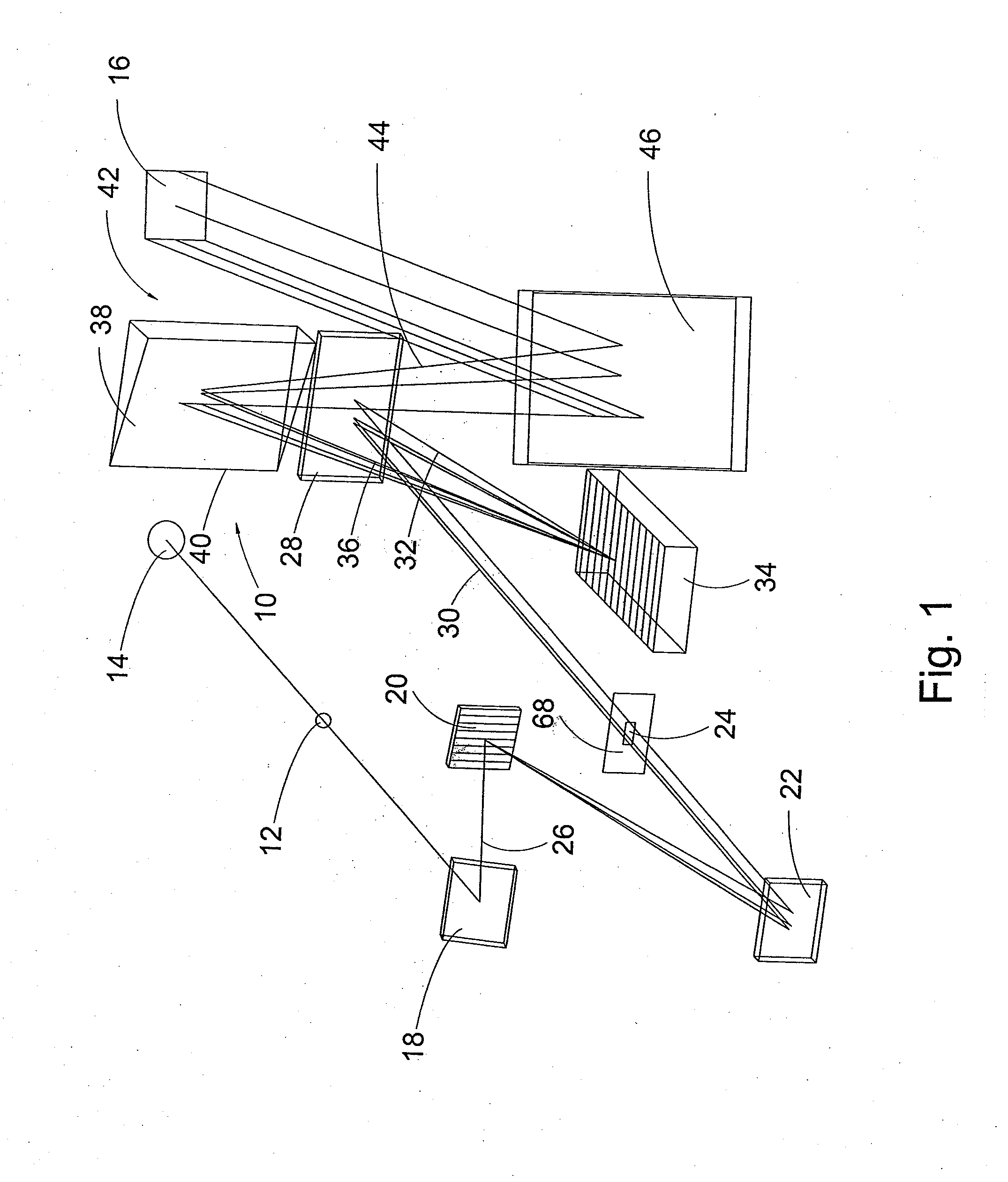 Echelle spectrometer arrangement using internal predispersion