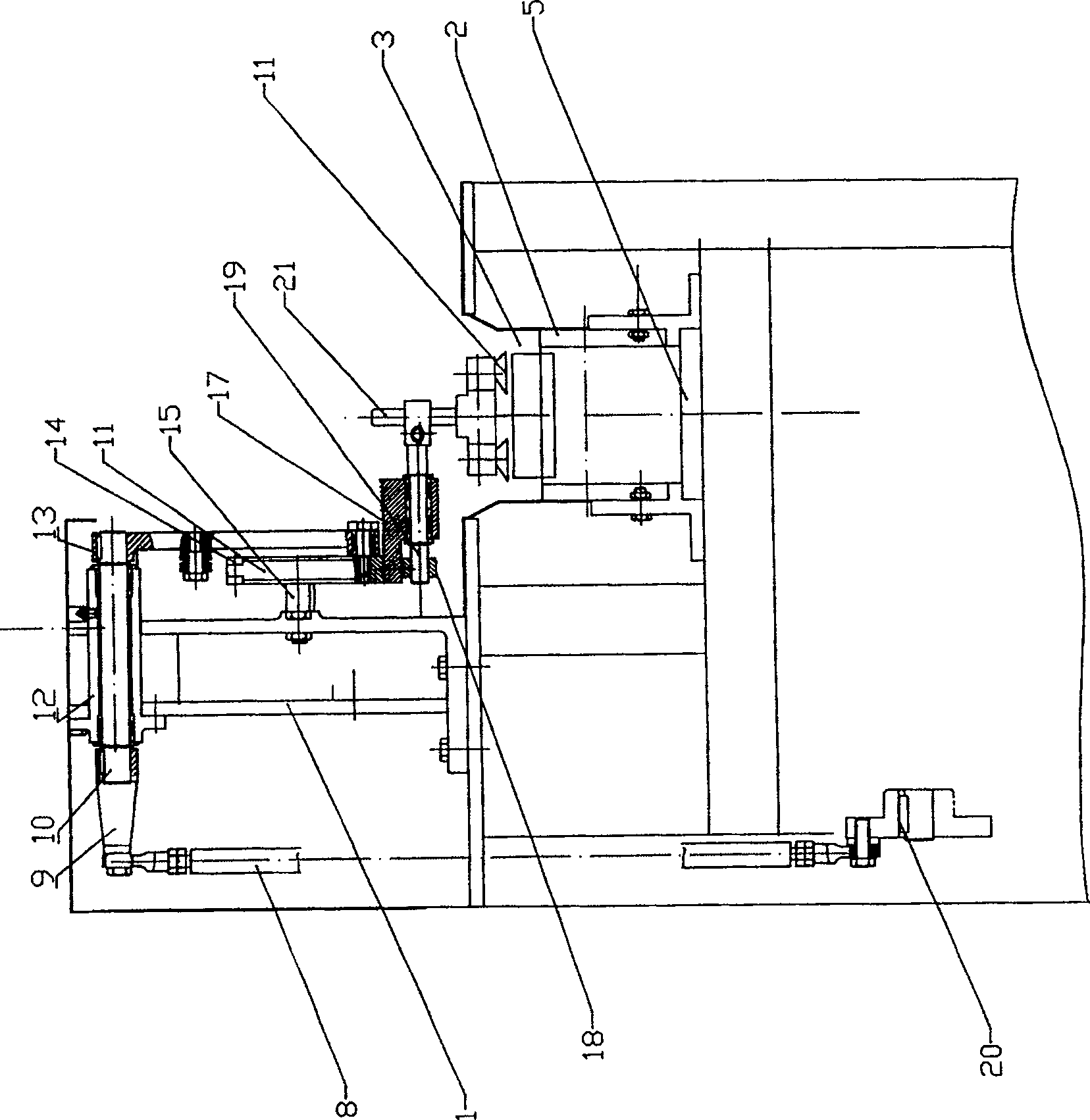 Flitch dispensing device of box packing machine and the box packing machine