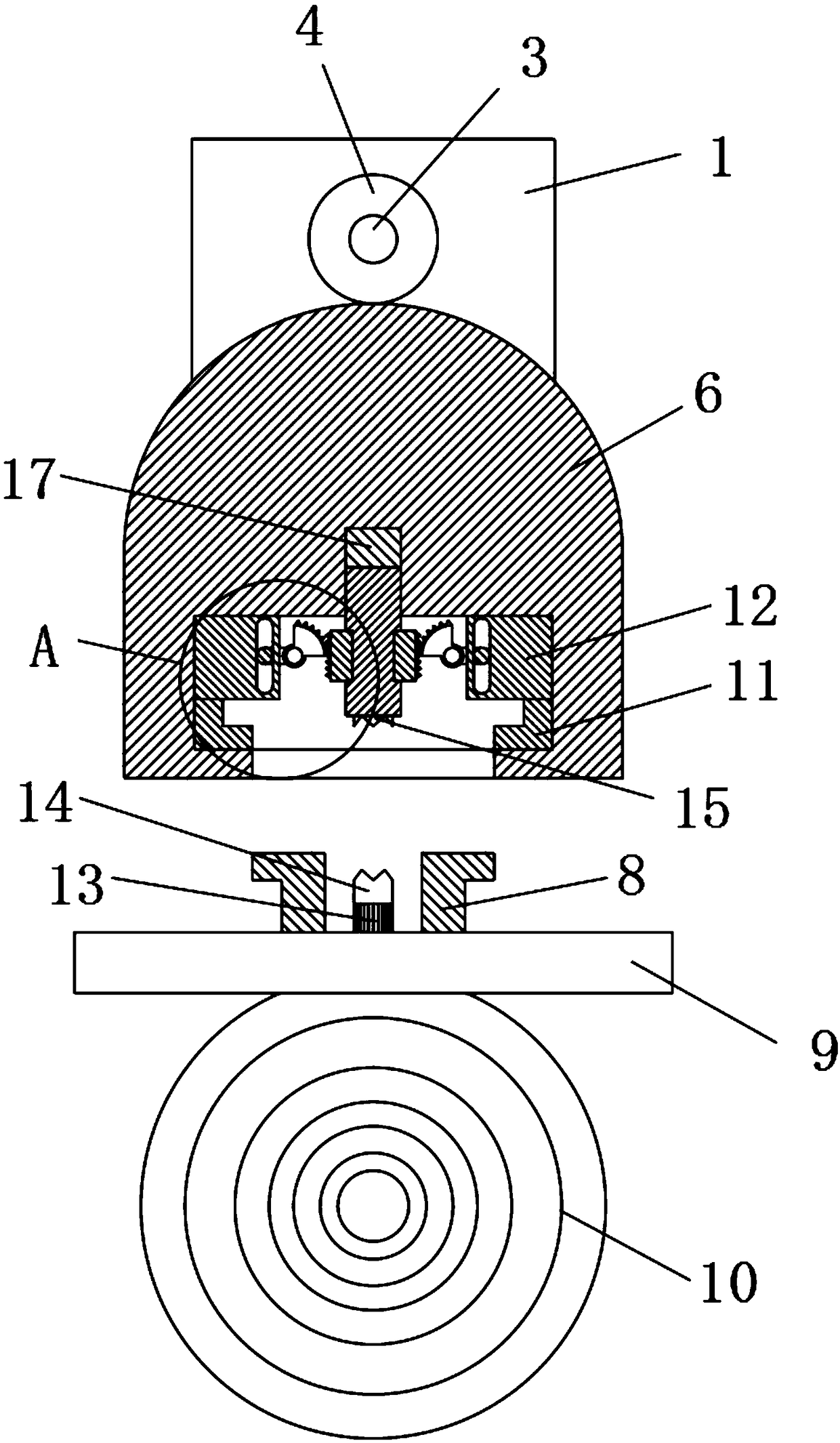 Rotary locking type target plate fixing mechanism and use method thereof