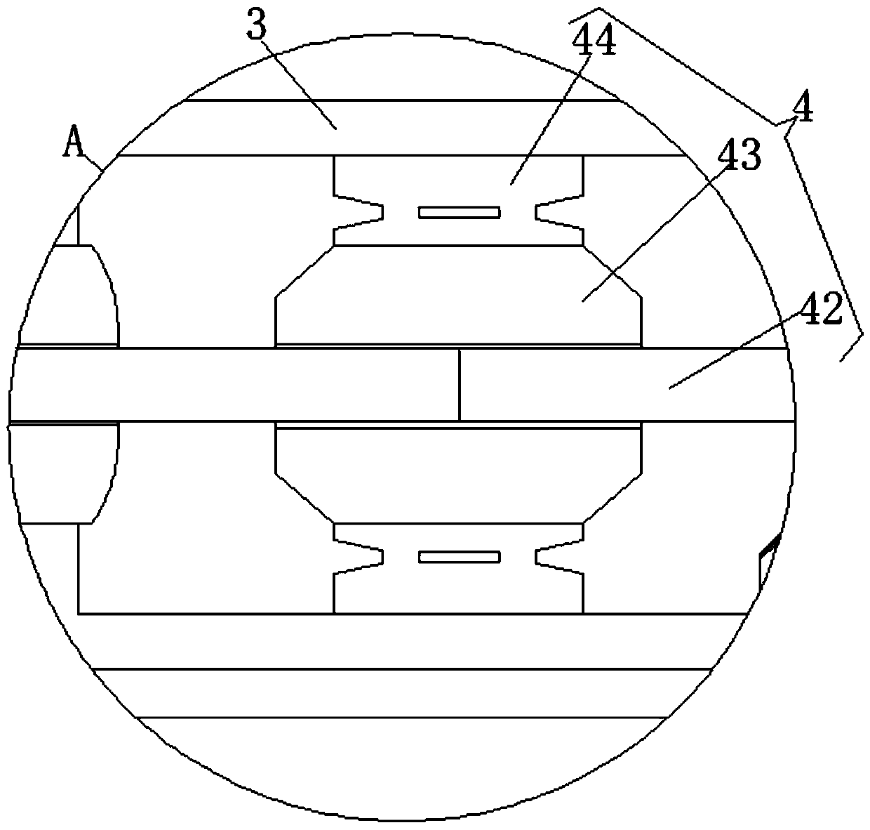 A vortex type discharge connection device for kitchen flexible miscellaneous matter