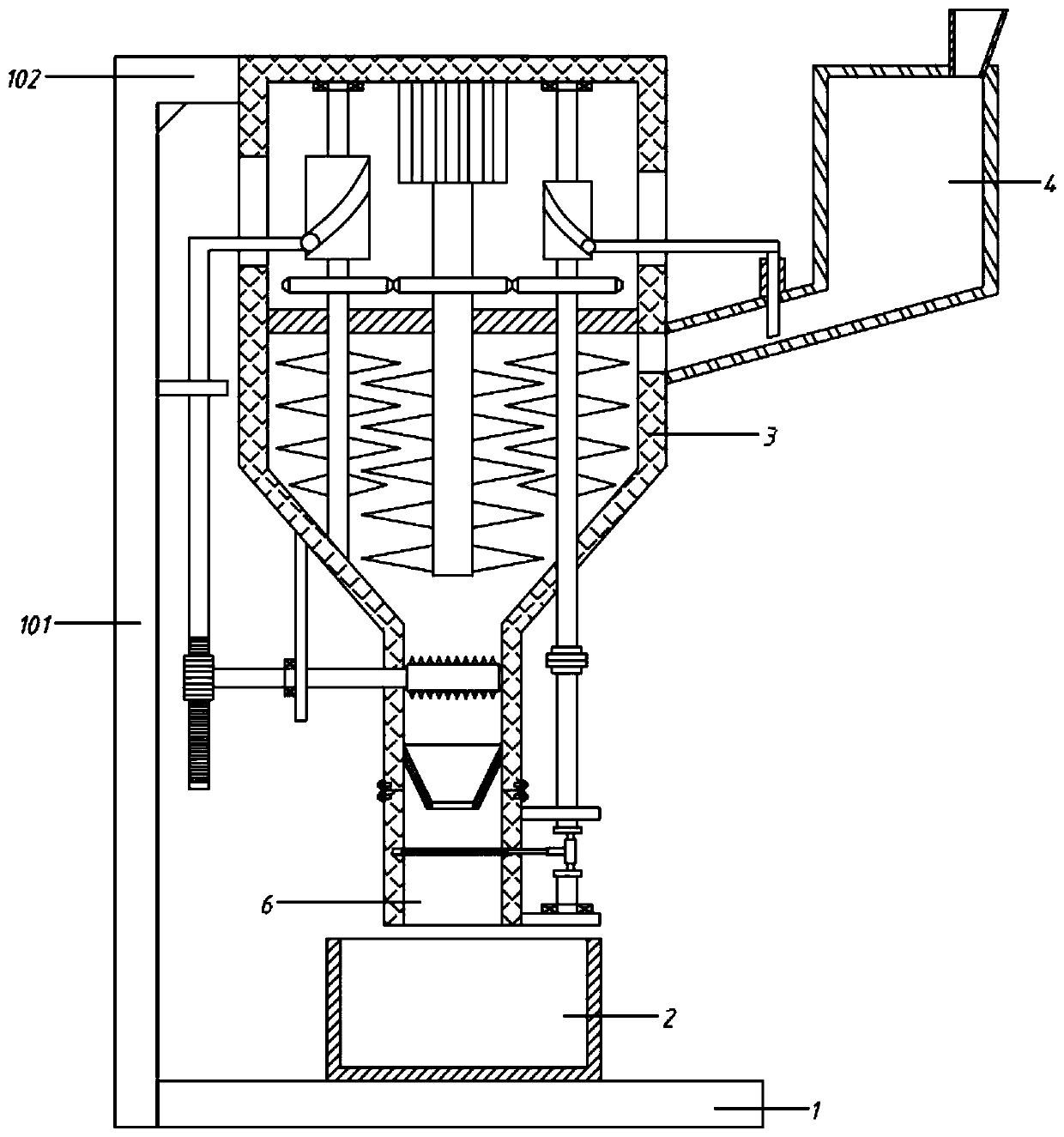 Sand screening machine capable of preventing filter screen from being blocked for building construction