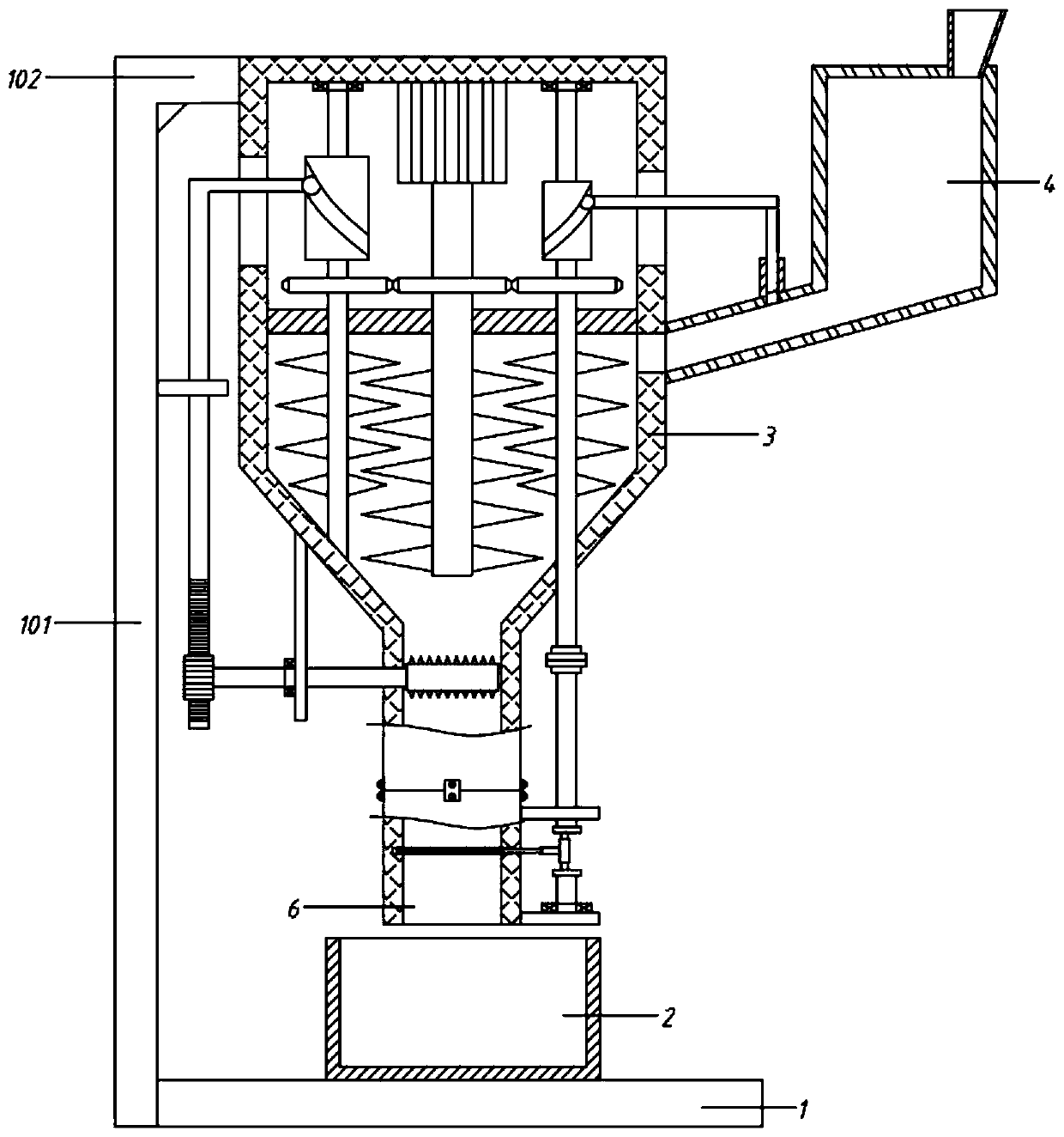 Sand screening machine capable of preventing filter screen from being blocked for building construction