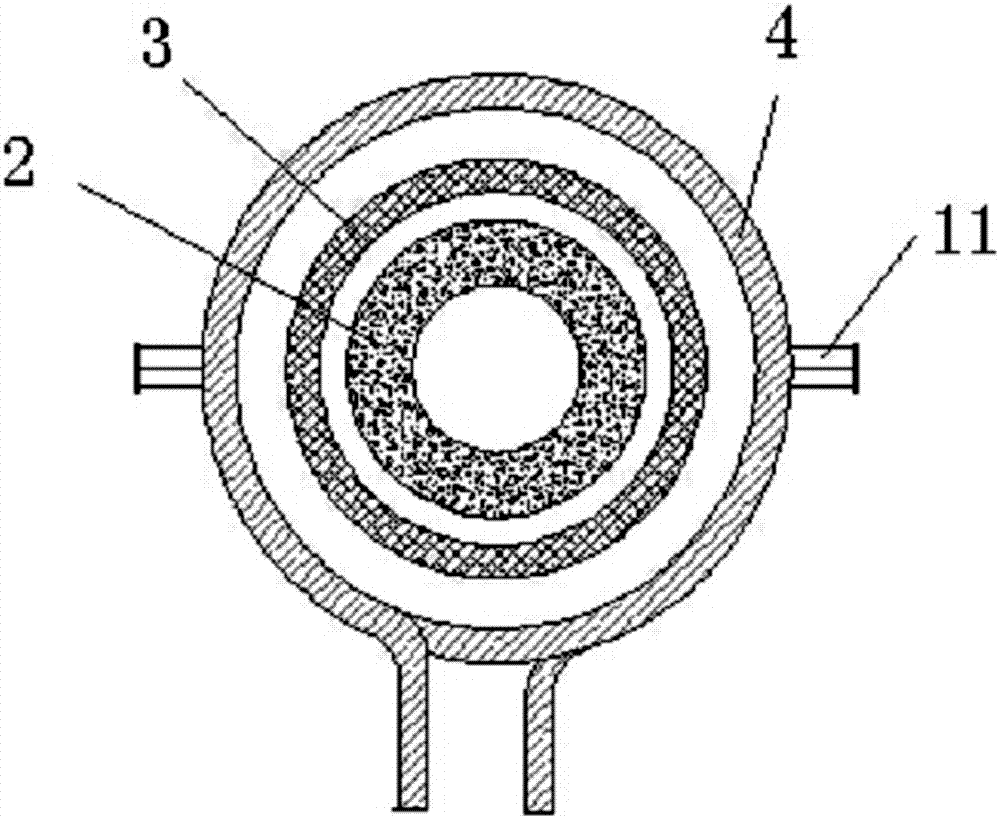 Casting riser induction heating device and casting riser induction heating method