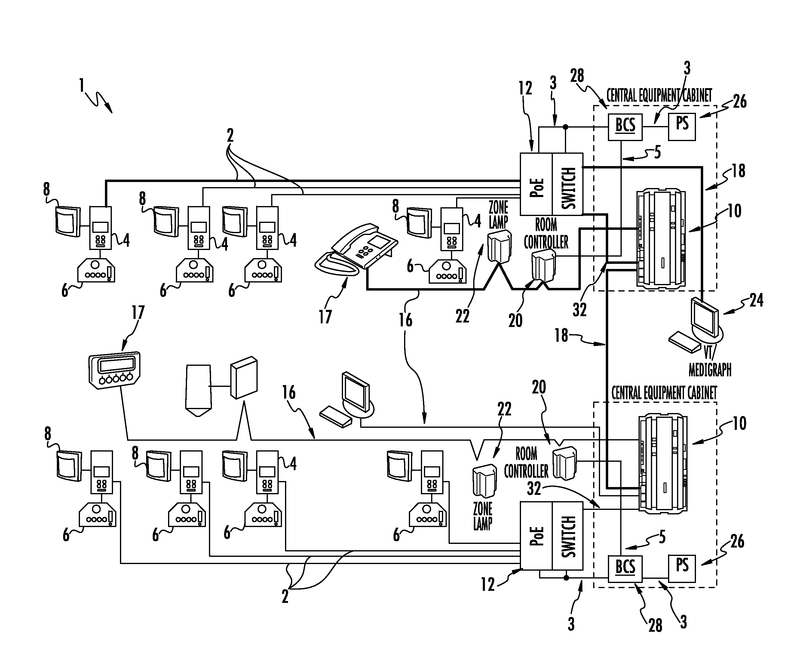 System and method for backup communication using power over ethernet