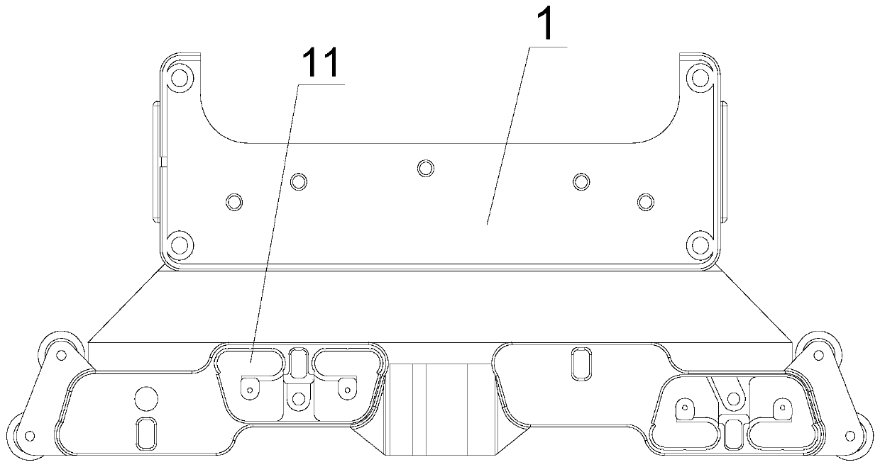 Electric brush structure installed in slide wire current collector