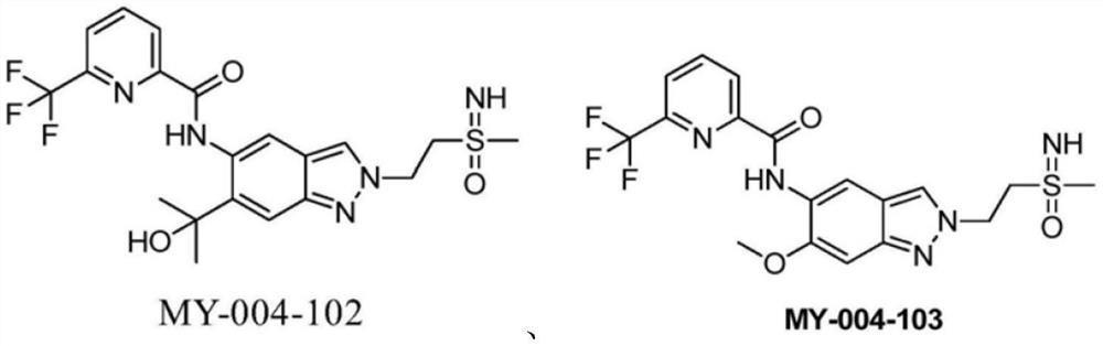 A kind of indazole irak4 kinase inhibitor substituted by sulfenimide, preparation method and application