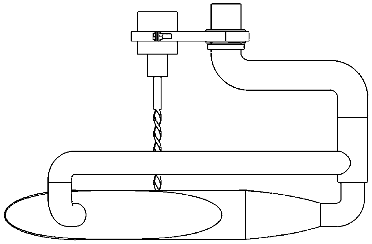 Device for recovering drilling cuttings through air exhaust