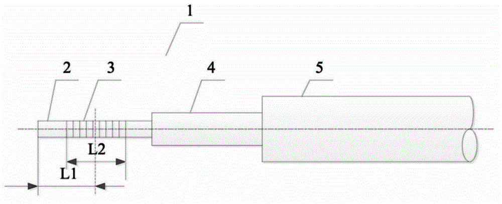 End sensitive fiber bragg grating high-intensity focused ultrasound sensor and system