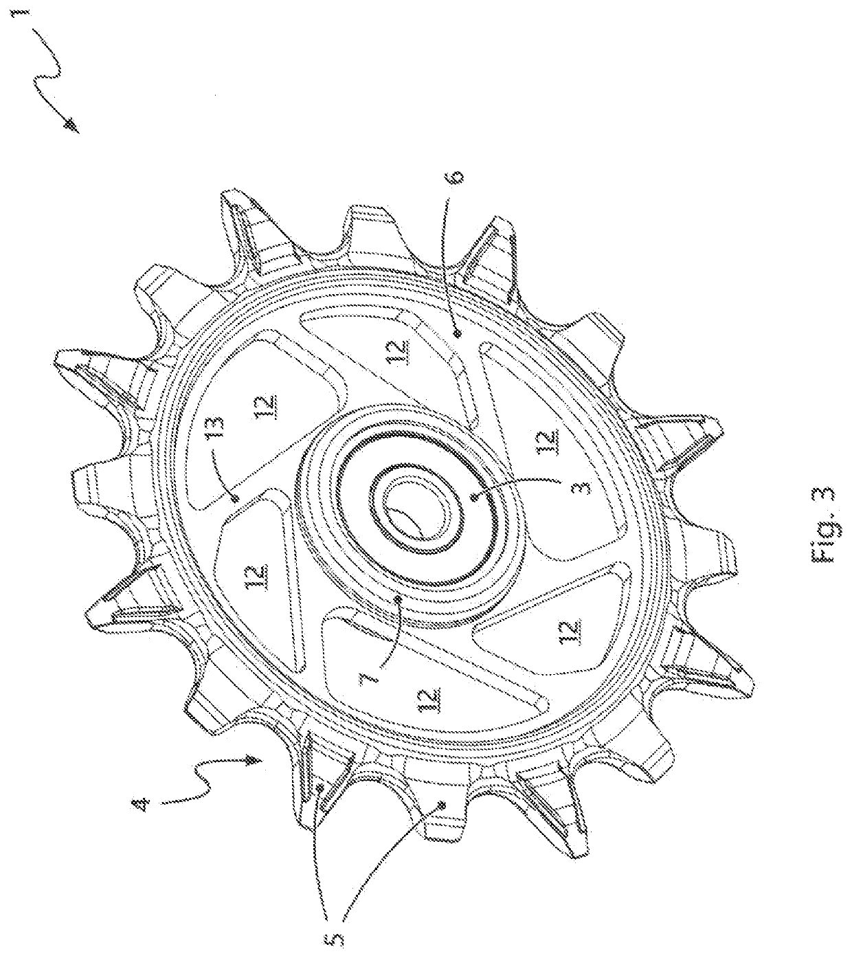 Gearshift mechanism roller