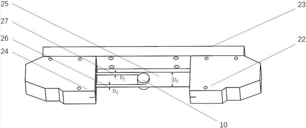 Device and method for measuring diameter of eccentric shaft of industrial robot joint decelerator