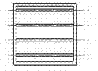 Deflecting fence type square heat exchanger with waved tube