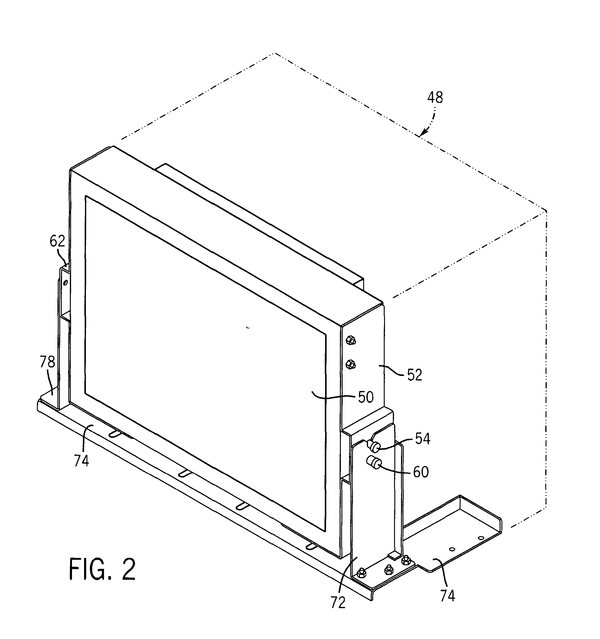 Gaming machine with a trunnion mounted display