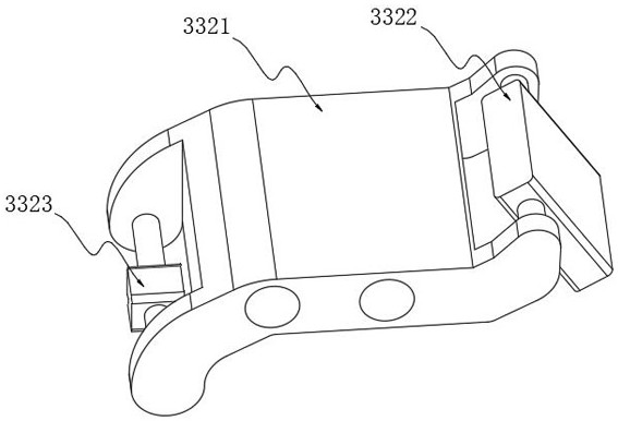 A conveying device for automatically recording data after goods leave the warehouse