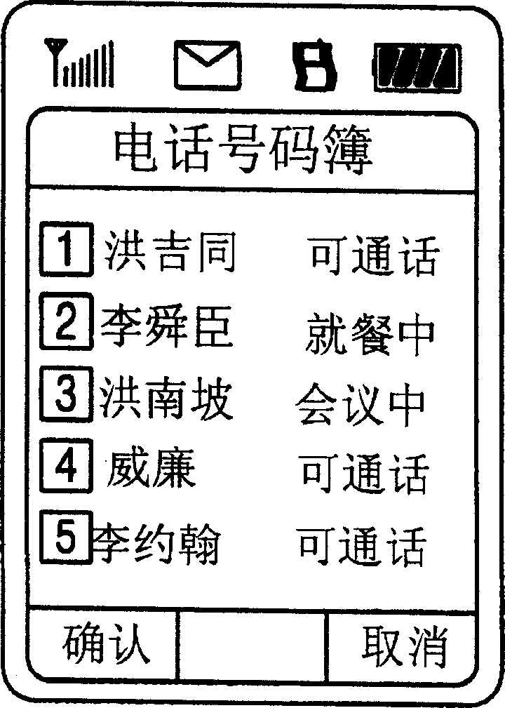 Method of transferring user state by using portable communication terminal short messege