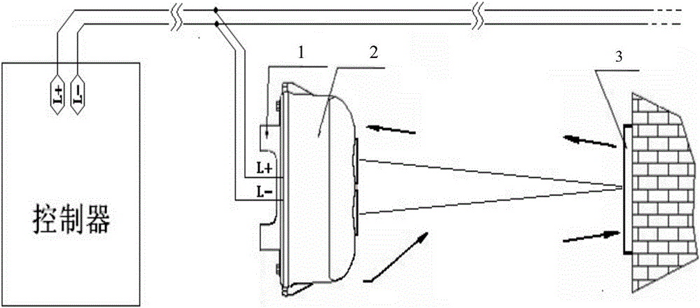 Optical self-detection linear beam type smoke-sensitive fire detector and on-site self-detection method