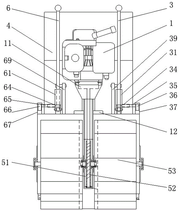 Portable furrowing machine for paddy fields