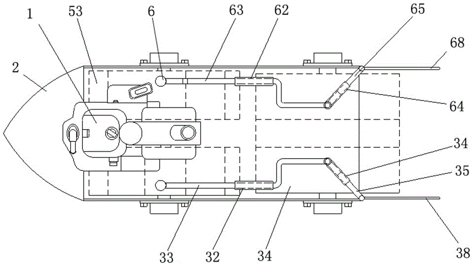 Portable furrowing machine for paddy fields