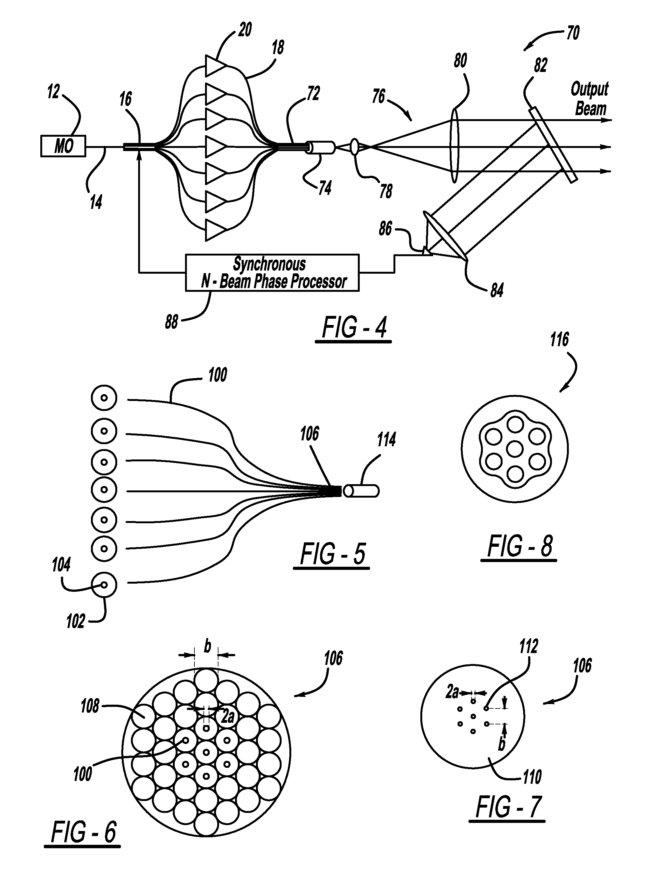 All-fiber integrated high power coherent beam combination