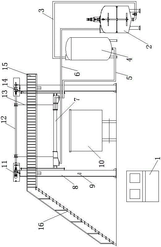 Dust suppression spraying device for railway coal transportation