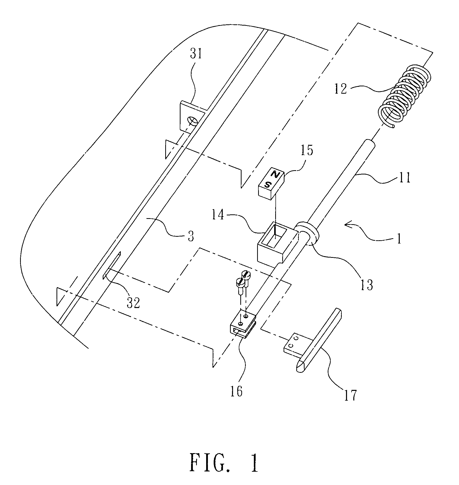 Magnetic switch with auto-release function