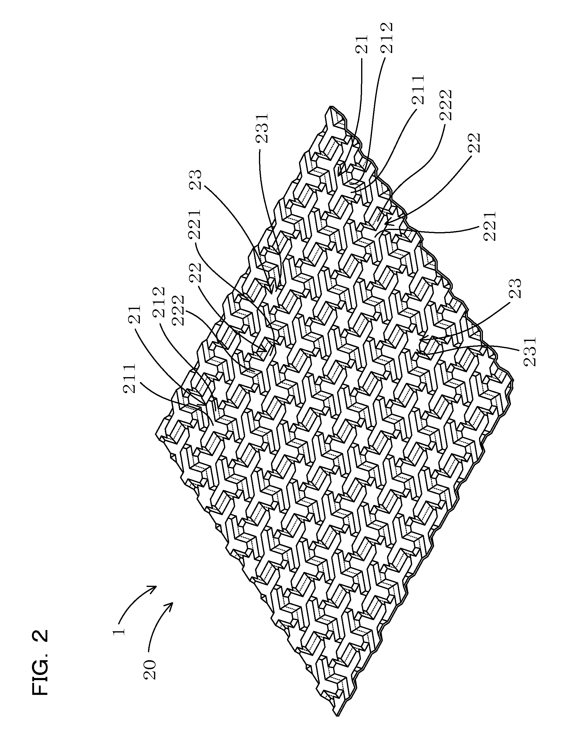 Sheet material having a concave-convex part, and vehicle panel and laminated structure using the same