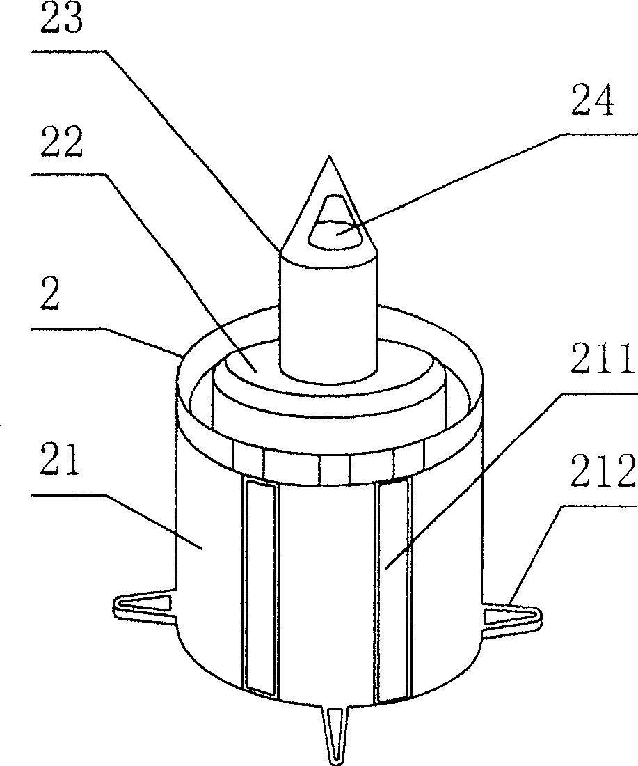 Plastic pipe used water dividing device and its diversion method