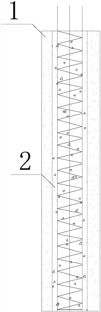 Pile forming method for submerged orifice impact jet grouting composite pile