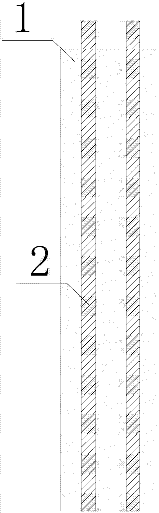 Pile forming method for submerged orifice impact jet grouting composite pile