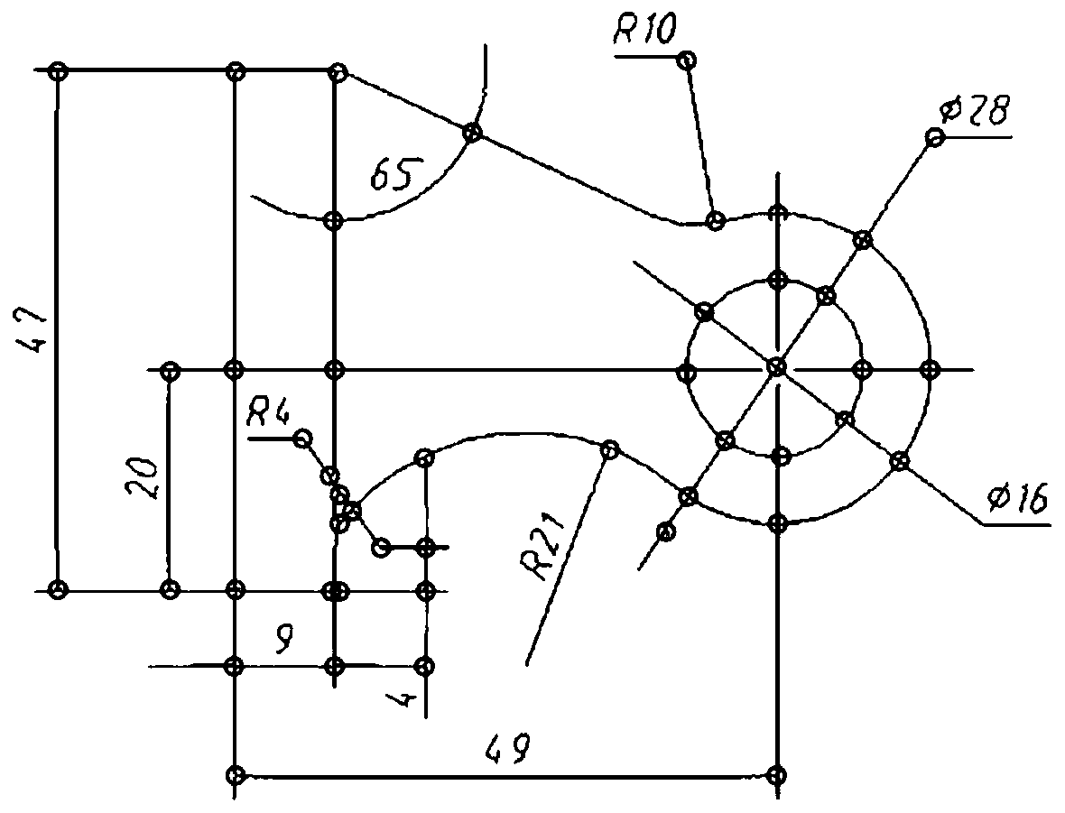 Mechanical drawing comparison method based on local connection feature matching