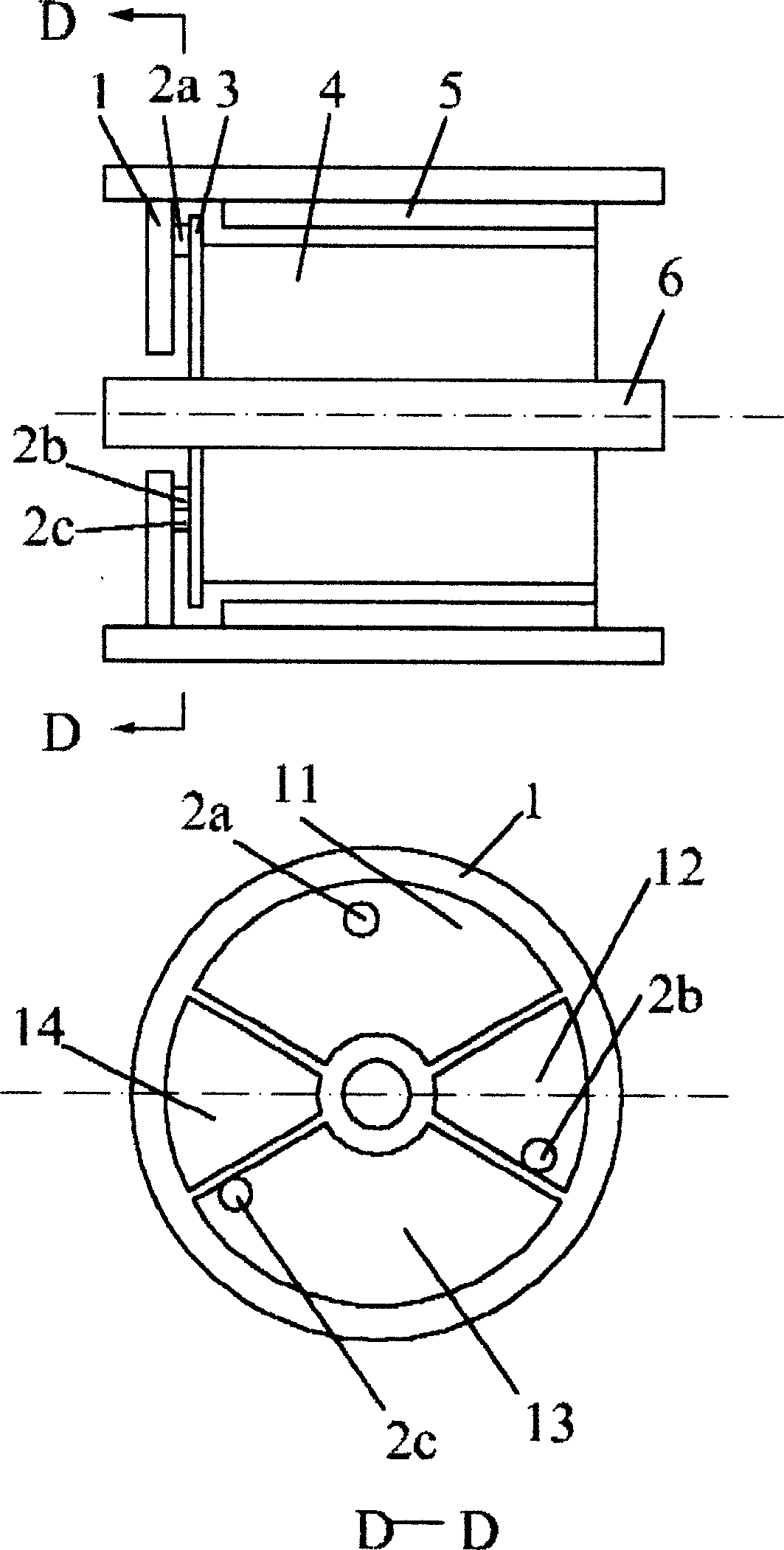 DC motor with commutator and its driven washing machine