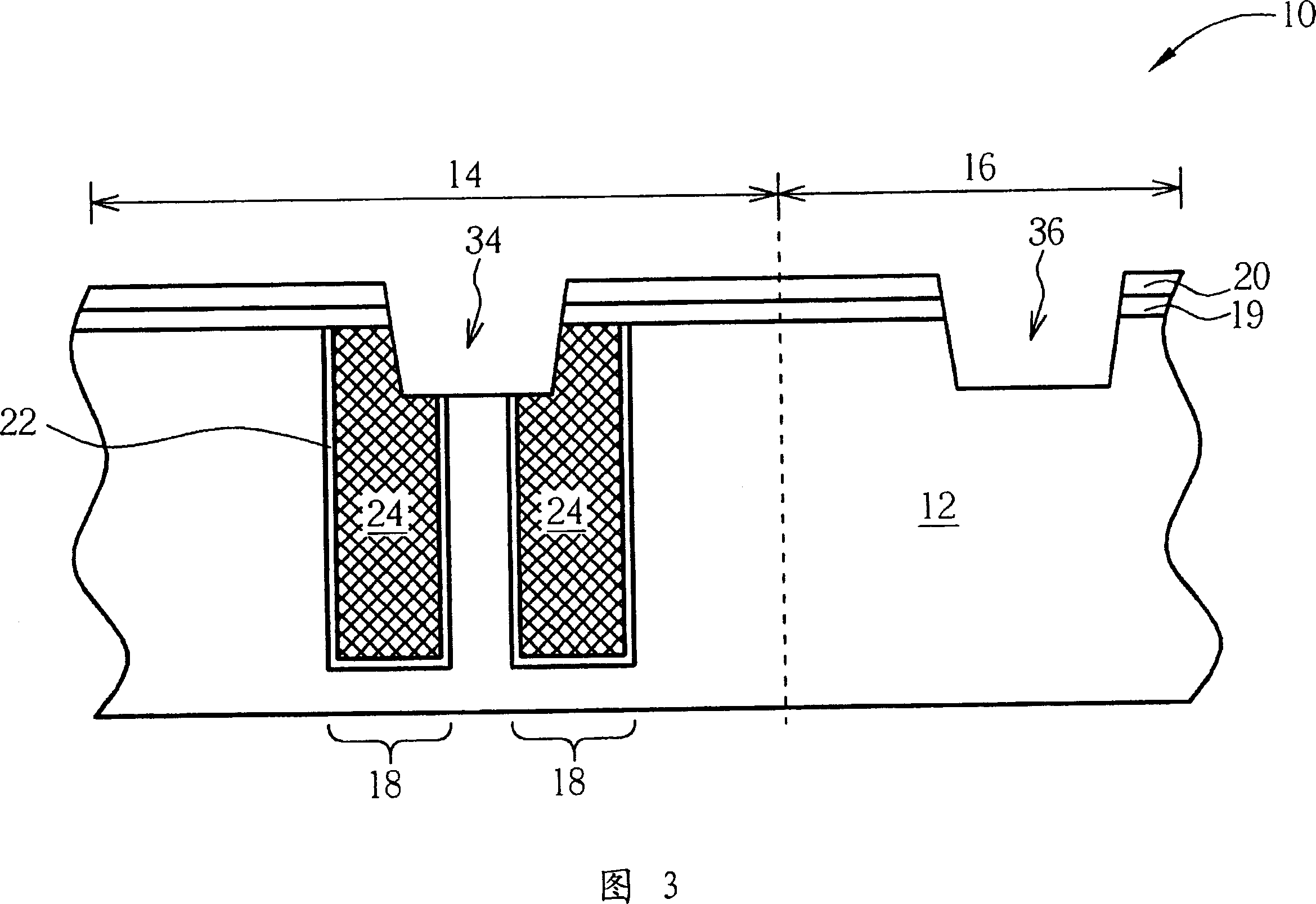 Method for manufacturing deep channel capacitor and etching deep channel opening