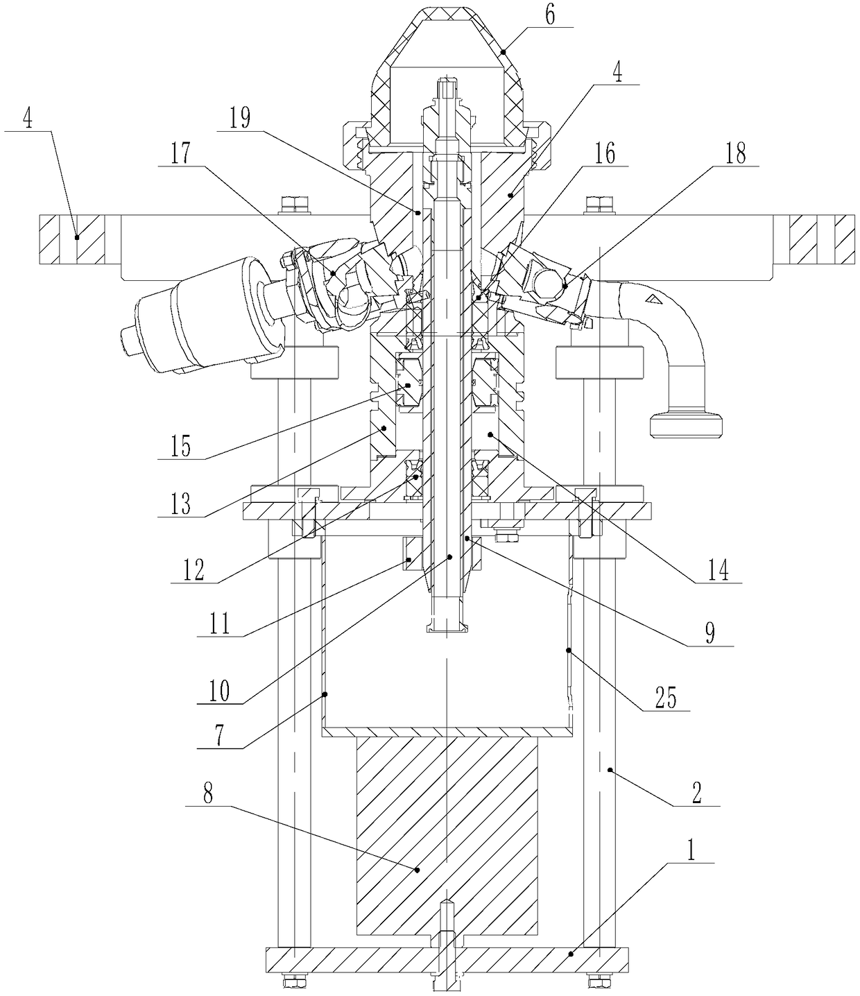 A beer keg filling cleaning valve