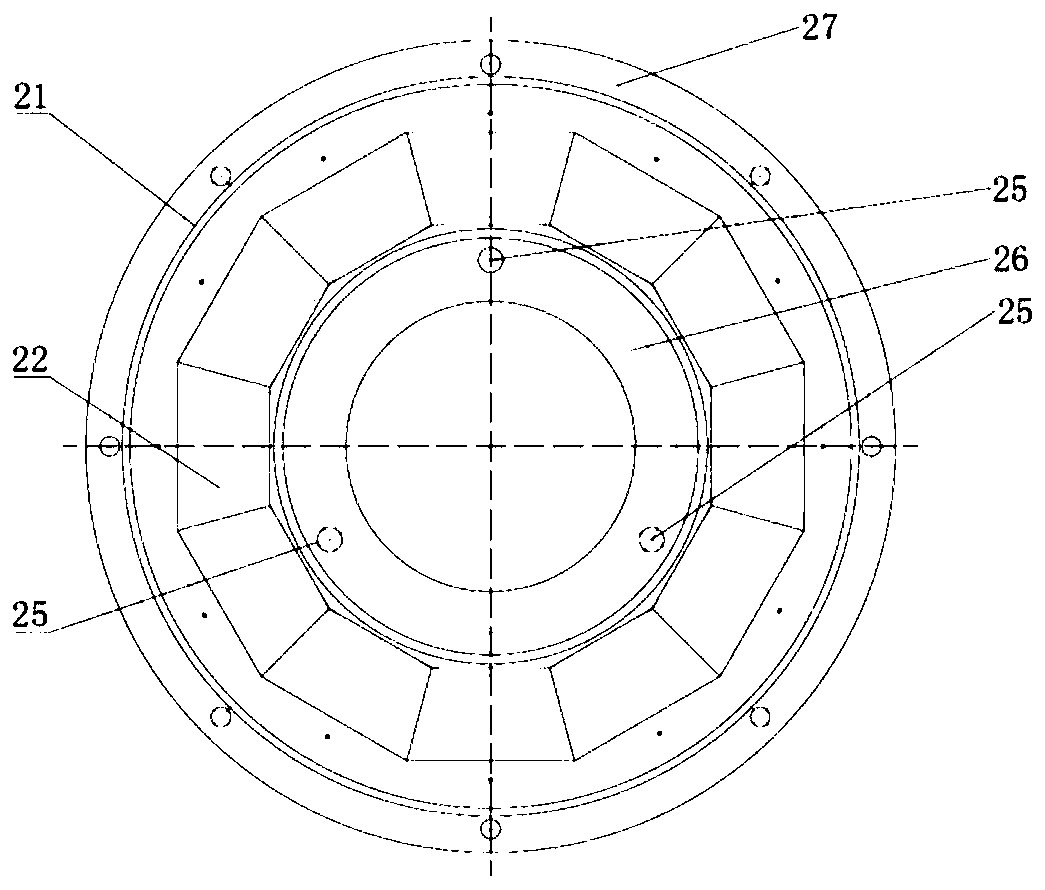 Hub motor for directly driving urban rail bullet train wheels