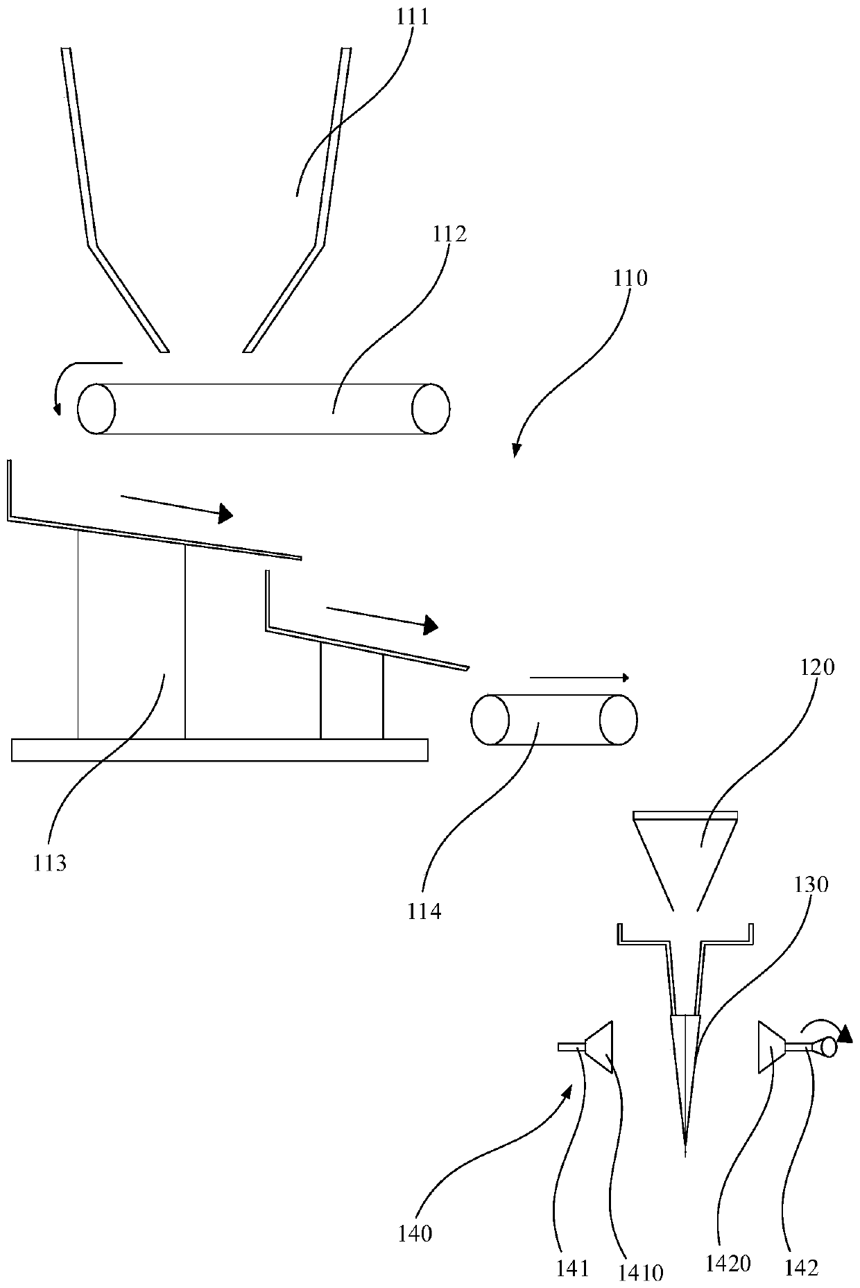 Food bagging mechanism and food production line