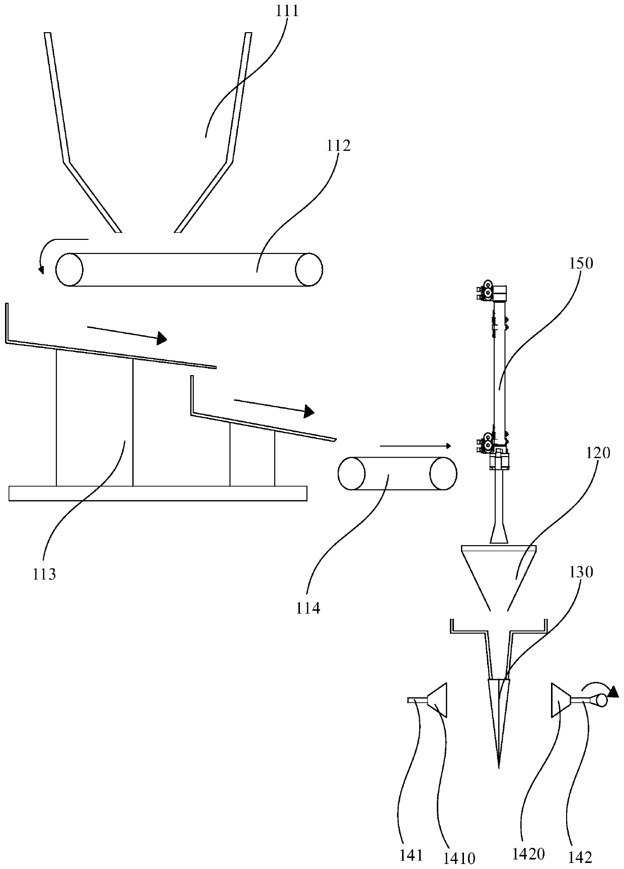 Food bagging mechanism and food production line