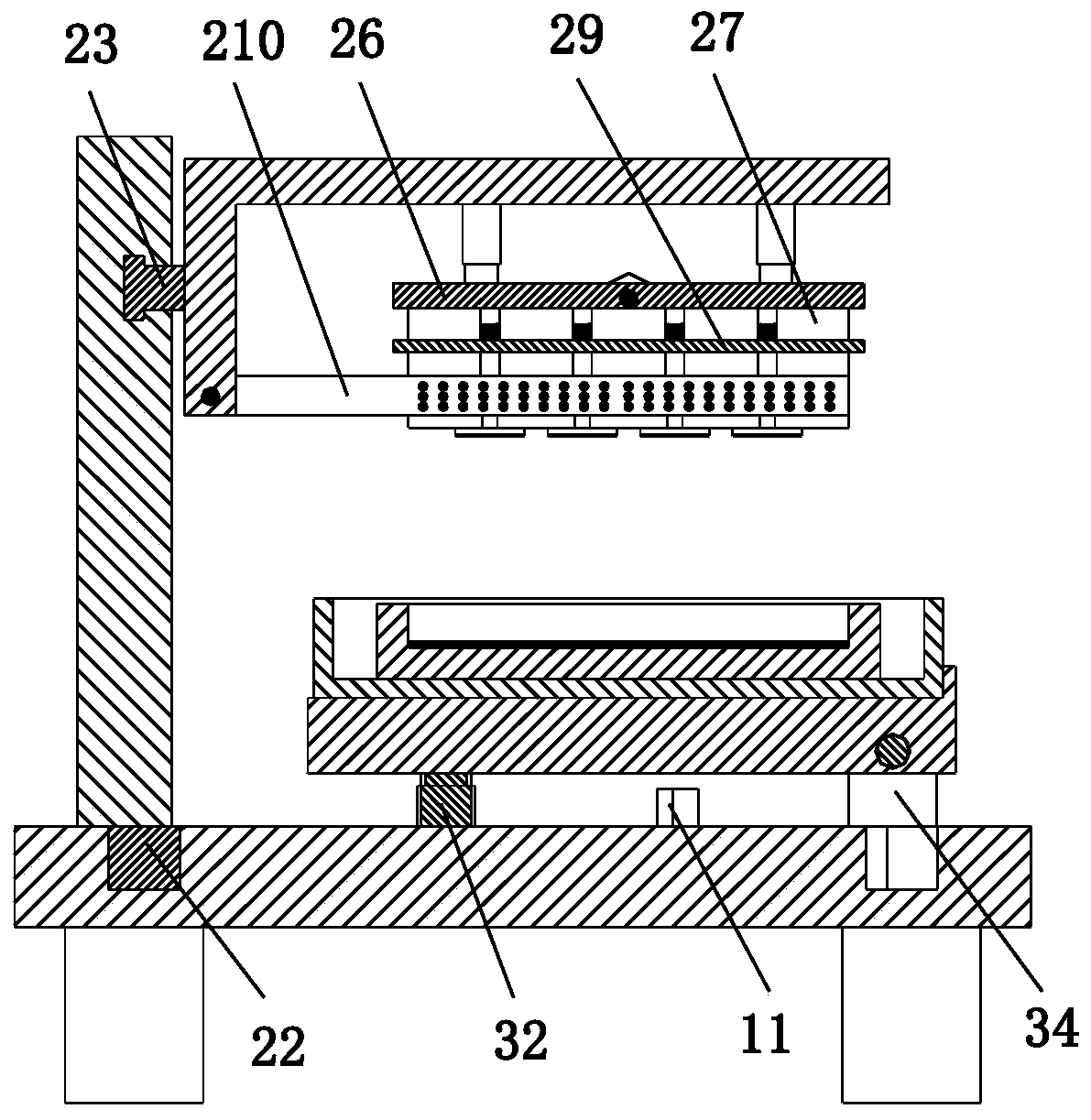 Polarizer production integral die-cutting machining method for liquid crystal display