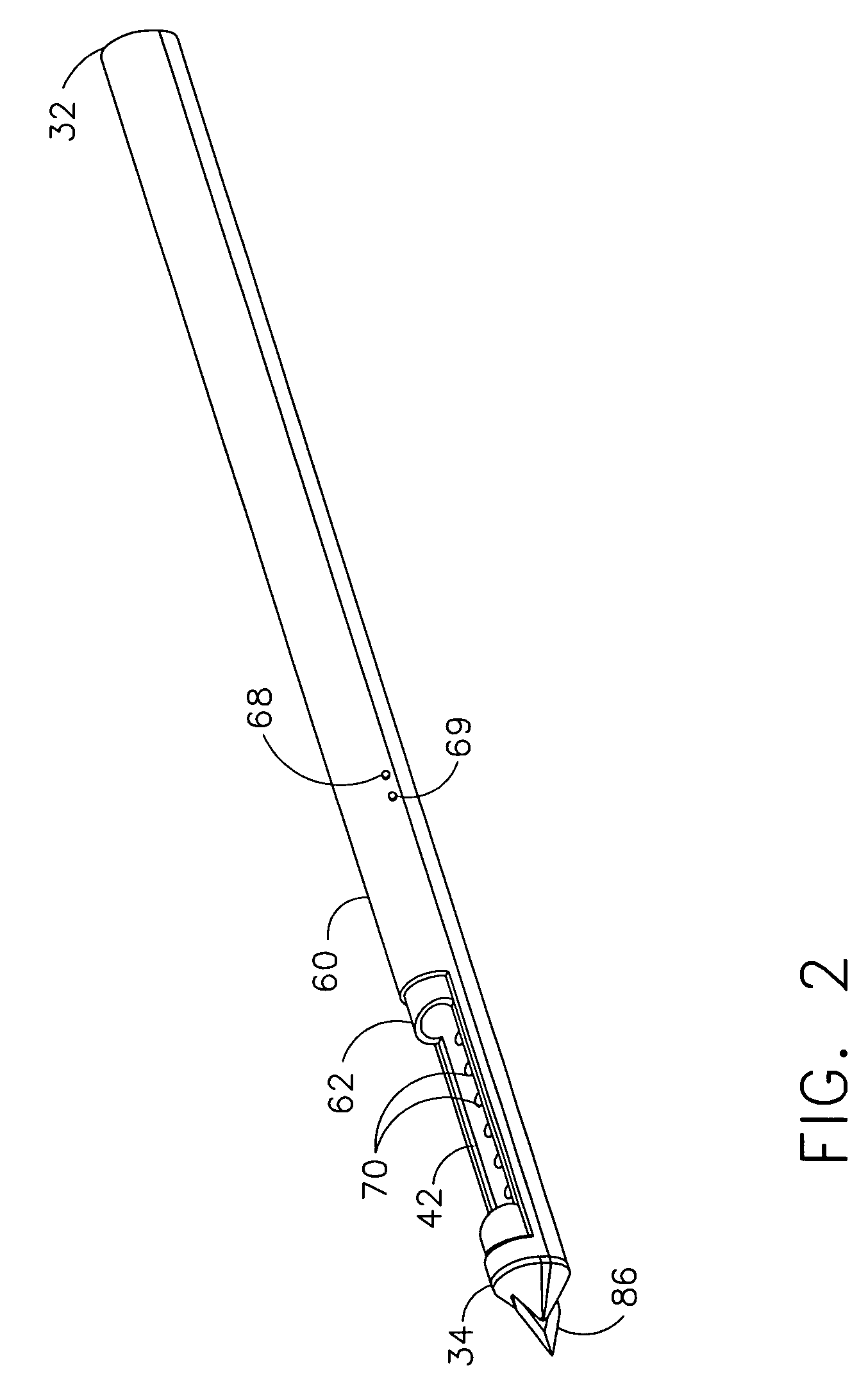 Biopsy needle and method