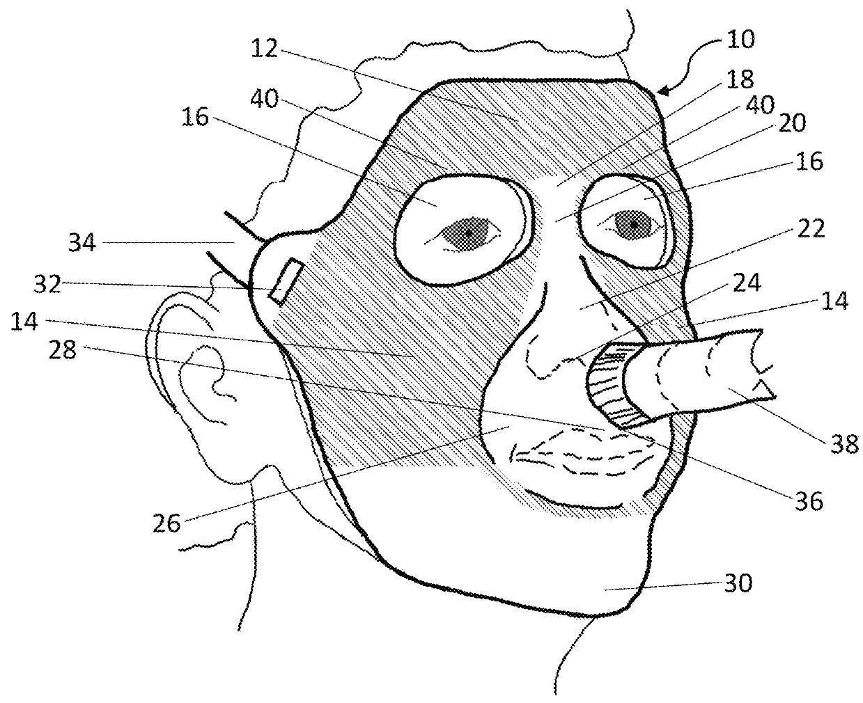 Facial mask apparatus and method of making